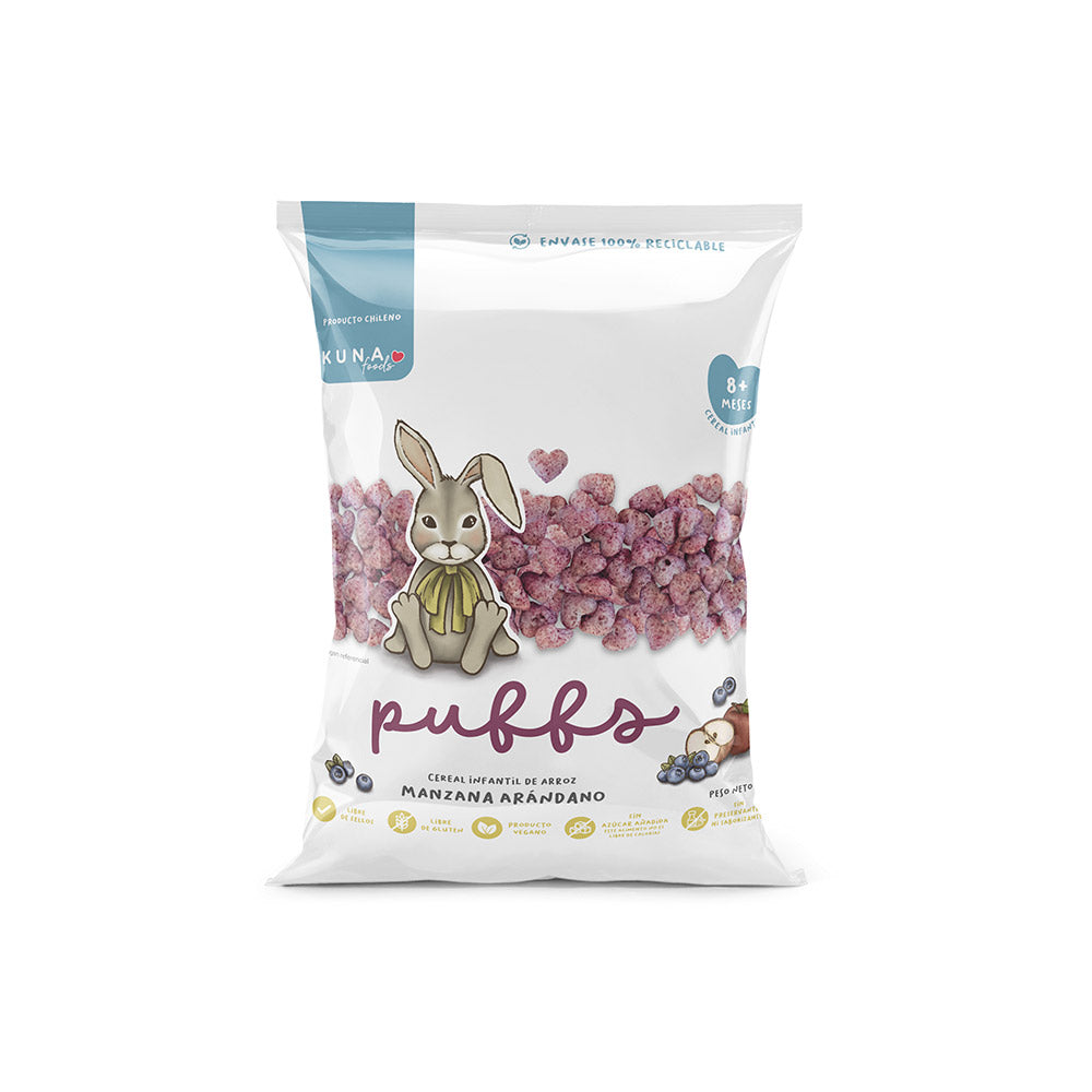 Puffs de manzana arándano 10g