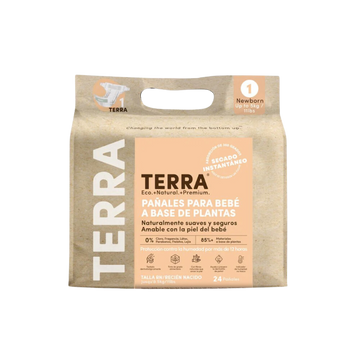 Pañales Terra Biodegradables Talla RN 24 uns