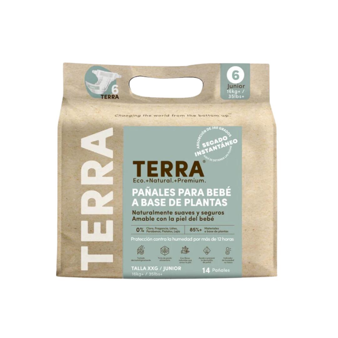 Pañales Terra Biodegradables Talla XXG 14 uns
