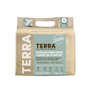 Pañales Terra Biodegradables Talla XXG 14 uns