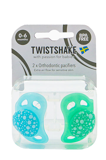 Chupetes Twistshake 0-6m 2 unidades